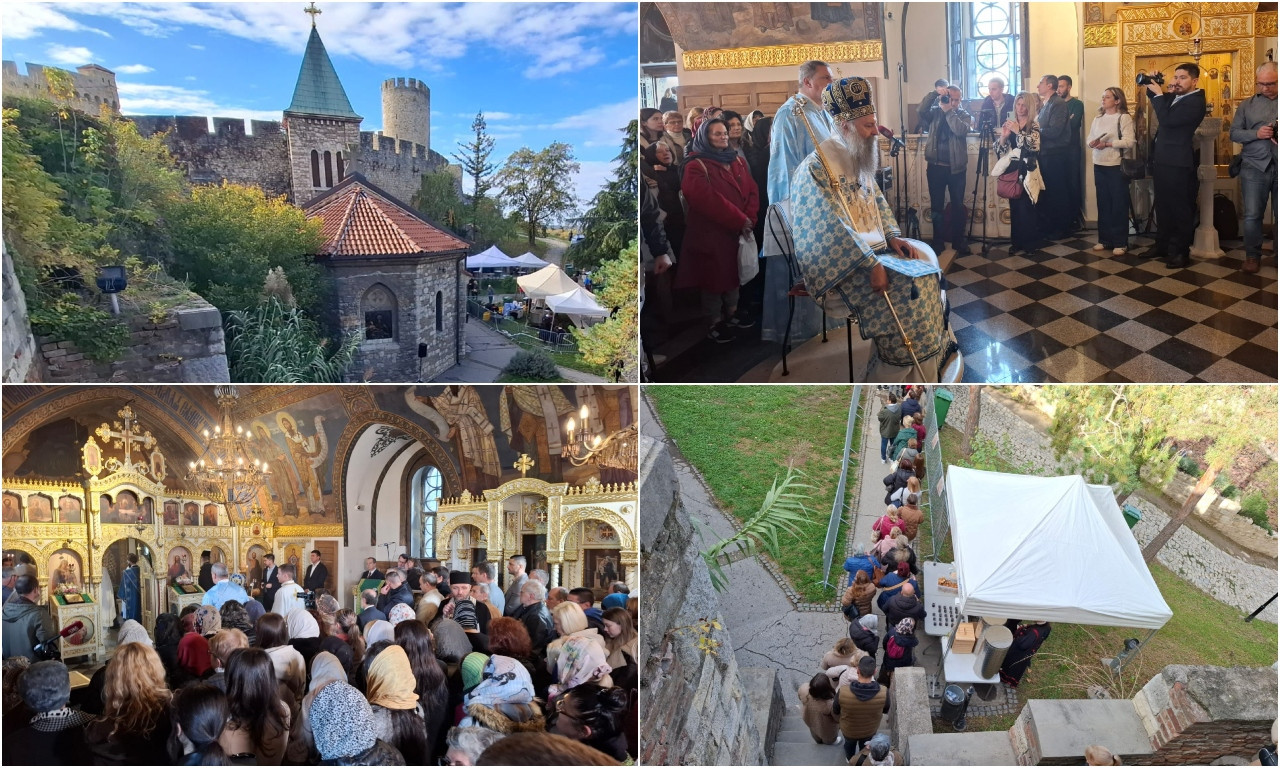 SVETA PETKA OKUPILA HILJADE VERNIKA U SRCU BEOGRADA Zavirite na liturgiju patrijarha Porfirija na Kalemegdanu FOTO+VIDEO