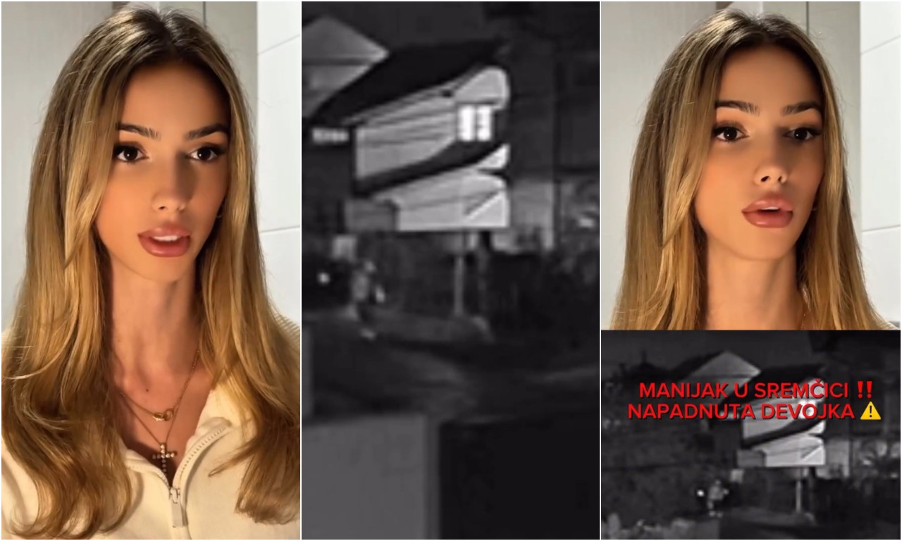 OBJAVLJEN VIDEO NAPADA NA DEVOJKU U SREMČICI Influenserka Sara do detalja opisala šta je manijak radio (VIDEO)