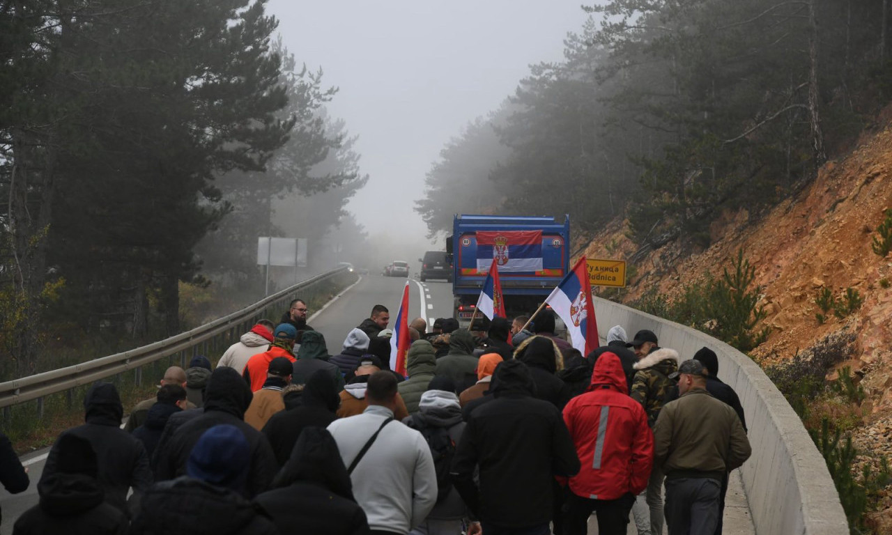 SRBI SA KIM PEŠKE KRENULI KA NOVOM SADU Pogledajte kako podržavaju Vučića (FOTO+VIDEO)