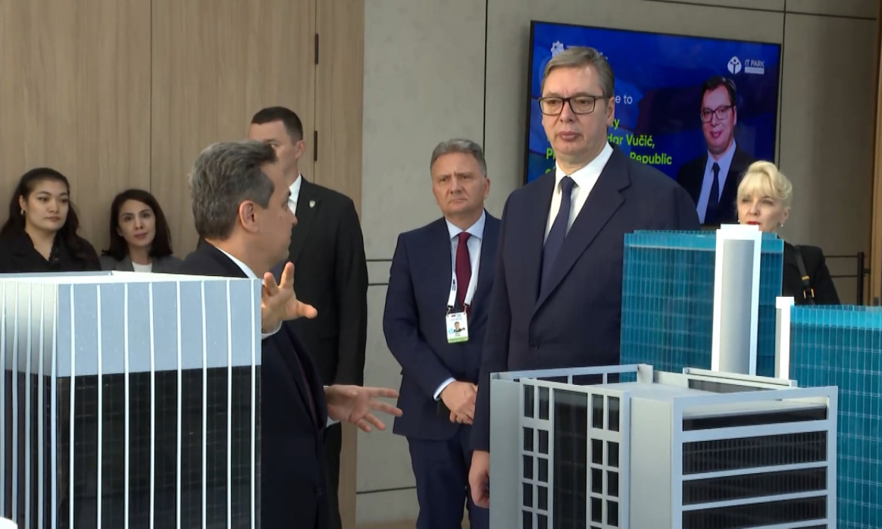 VUČIĆ NA POSLOVNOM FORUMU U TAŠKENTU: Uzbekistanci predsednika Srbije pozdravili na srpskom (VIDEO)