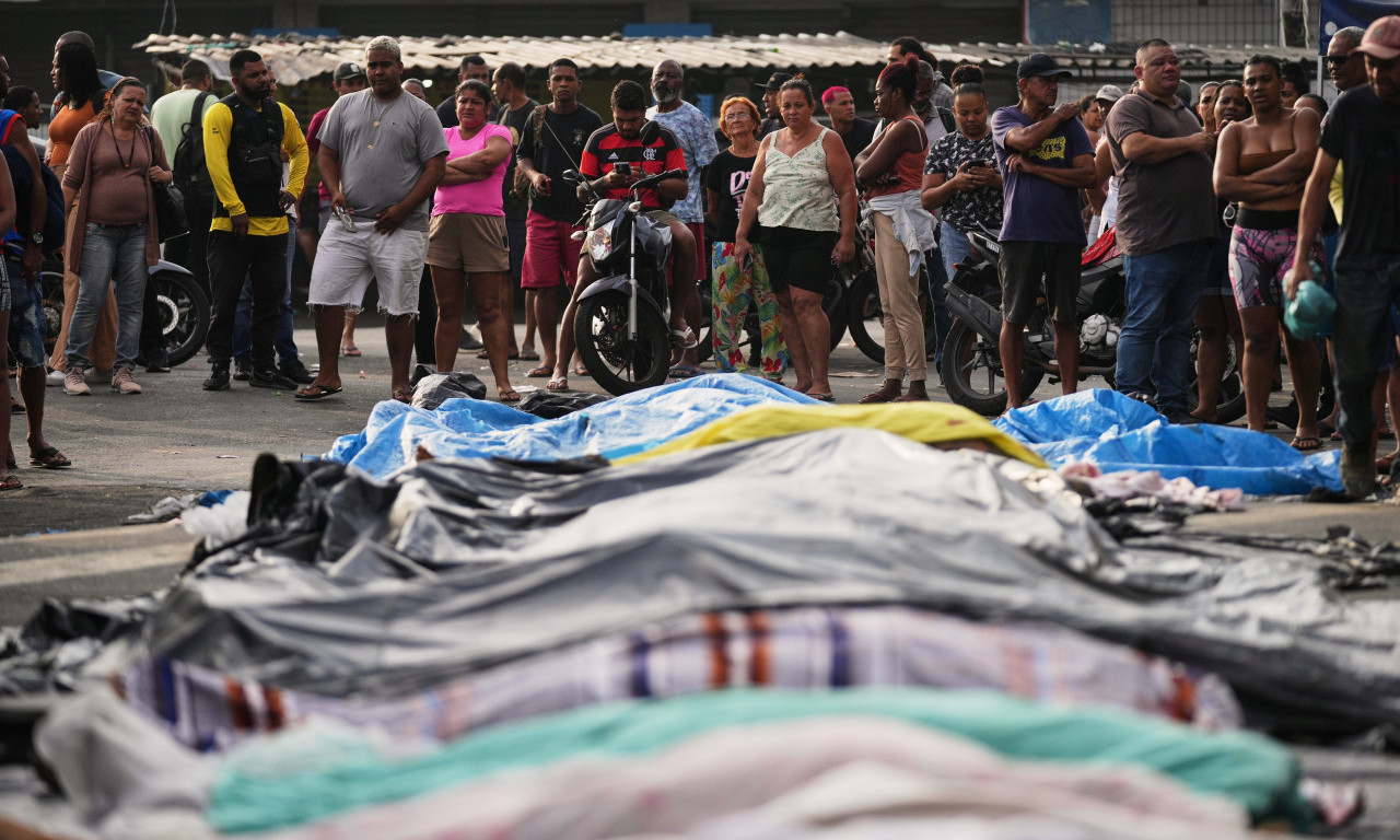 40 TELA ŽRTAVA POREĐANO NA ULICI Jezive scene iz Brazila, u velikoj policijskoj raciji ubijeno najmanje 132 ljudi (FOTO)