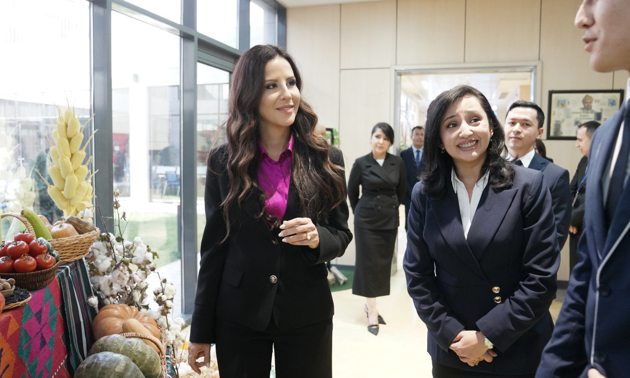 TAMARA VUČIĆ U SAMARKANDU Obišla Predsedničku školu specijalizovanu za prirodne nauke (FOTO)