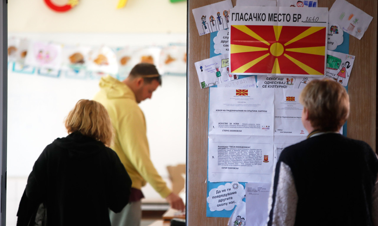 ZAVRŠEN DRUGI KRUG LOKALNIH IZBORA U SEVERNOJ MAKEDONIJI Do 17 časova glasalo 39,2 odsto birača