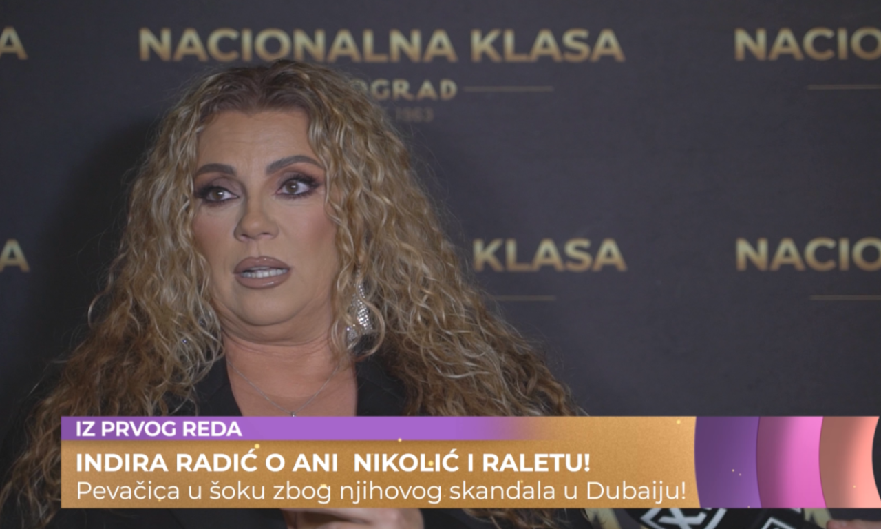 "U ŠOKU SAM" Indira Radić o sukobu Ane Nikolić i Raleta u Dubaiju, otkrila kakav je kompozitor (VIDEO)