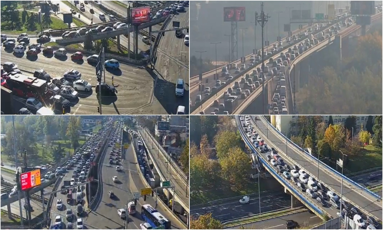 NE PRILAZITE AUTOKOMANDI! Veliki zastoj trenutno na ovim saobraćajnicama - kolaps je u Beogradu (FOTO)