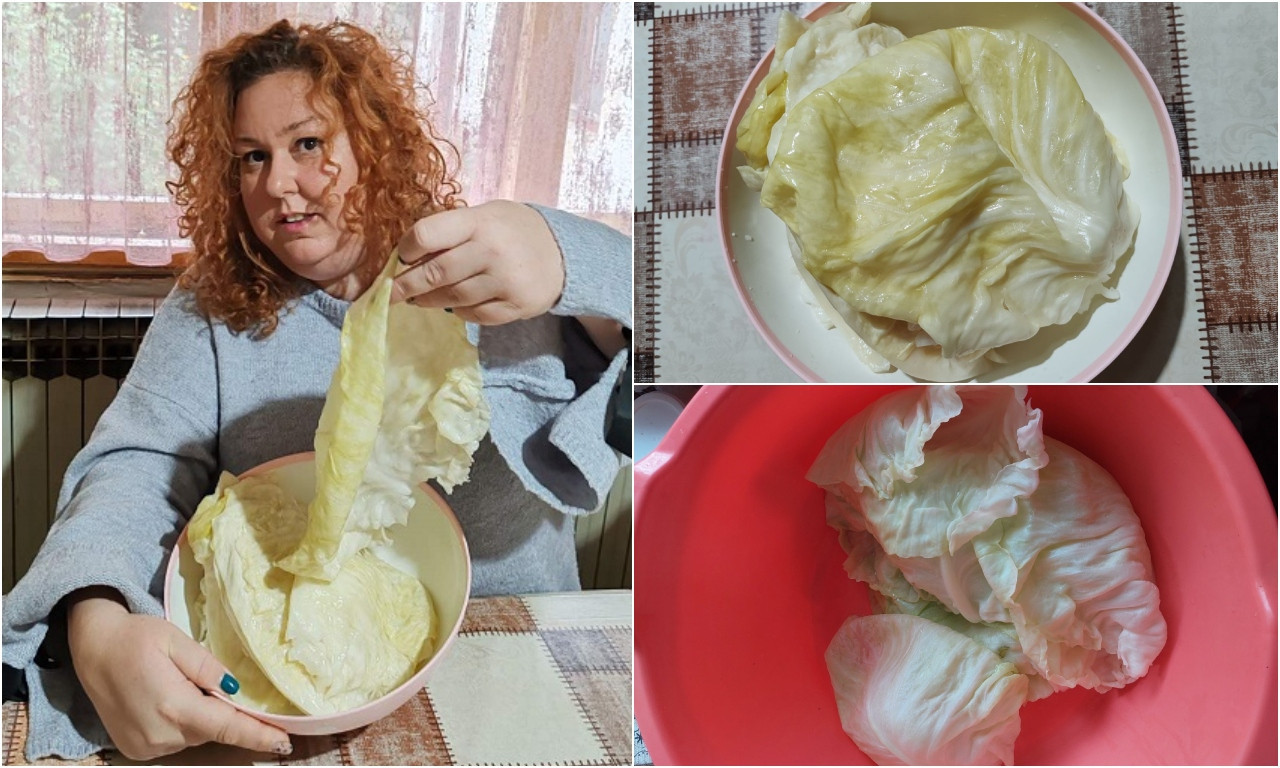 KAKO JE ANICA RAZLISTALA KUPUS Ako želite sarmu odmah, svežu glavicu pretvorite u gotove liske za savijanje (VIDEO/FOTO)