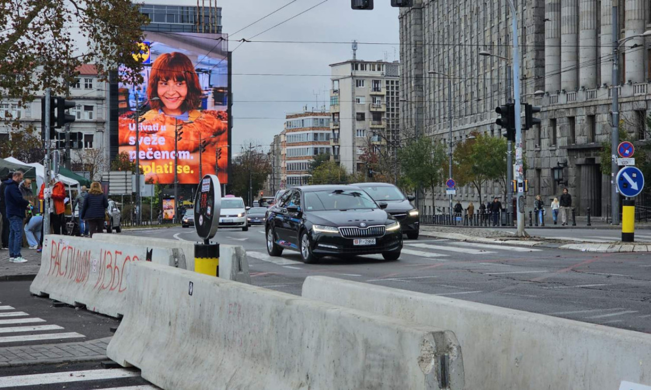 KAKO PROTIČE SAOBRAĆAJ U CENTRU BEOGRADA Evo šta se dešava ispred Skupštine