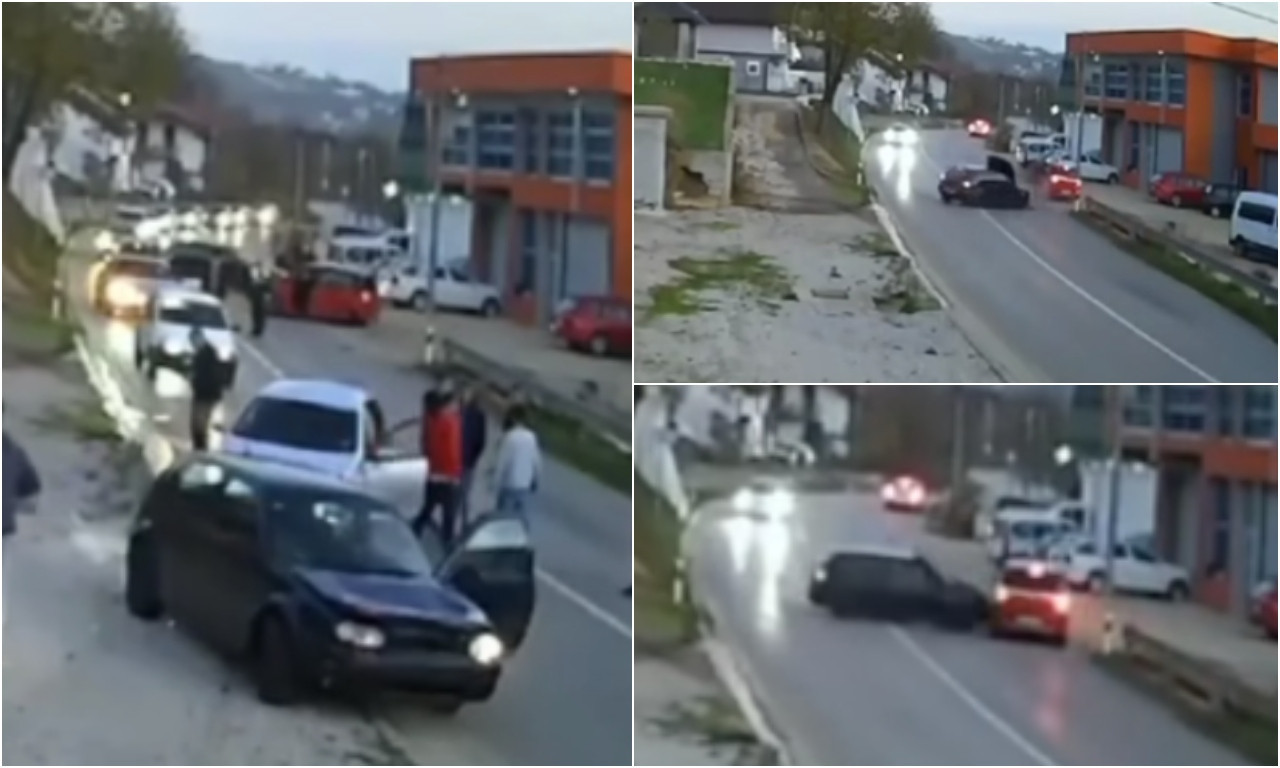 UZNEMIRUJUĆI VIDEO Jeziv incident kod Velike Kladuše: Skrivio nesreću i dobio batine, pa krenuo da gazi ljudi