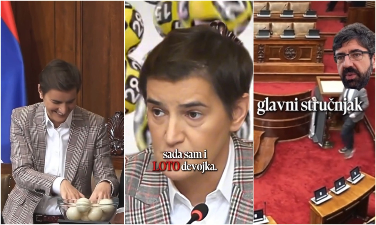 ANA BRNABIĆ POSTALA LOTO DEVOJKA Pogledajte urnebesnu scenu u Skupštini Srbije (VIDEO)