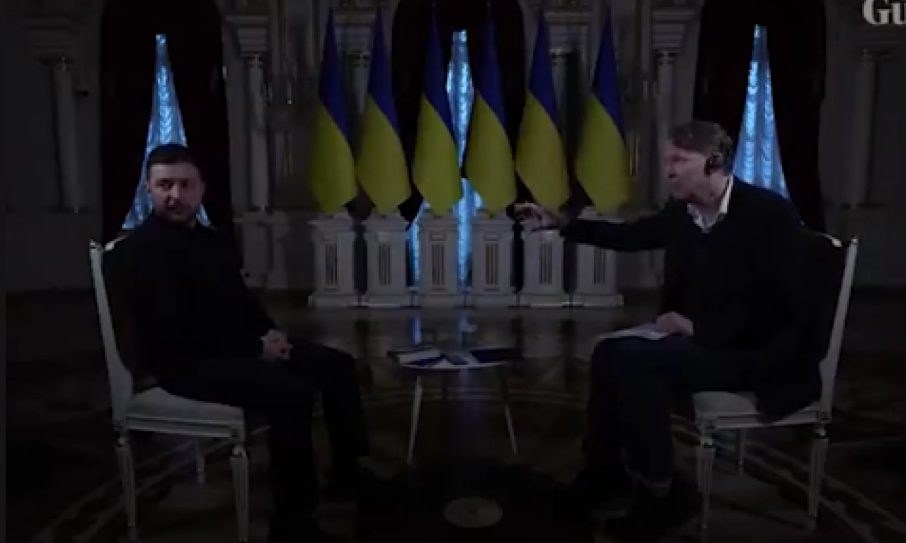 NESTALA STRUJA USRED INTERVJUA ZELENSKOG Britanski novinar šokiran - pogledajte njihovu reakciju (VIDEO)