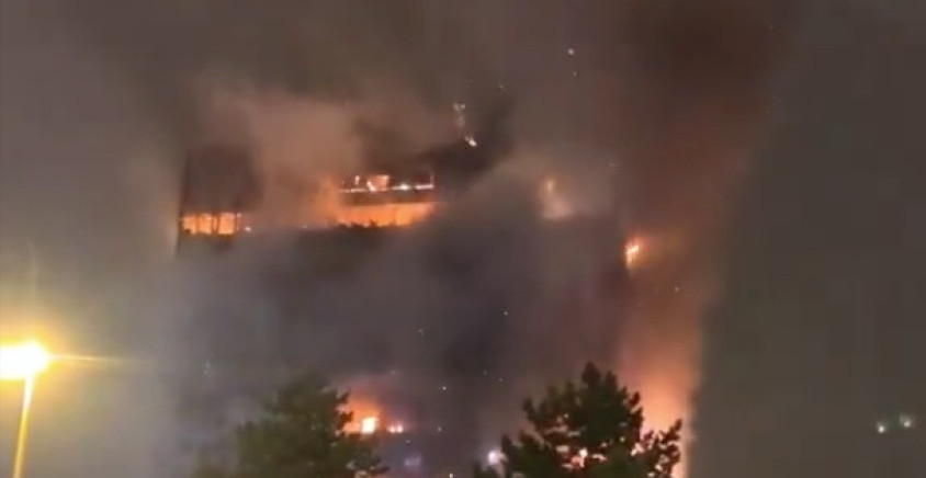 POŽAR U ZAGREBU SE JOŠ RAZBUKTAVA, PRIZORI SU STRAŠNI Evo šta gradonačelnik kaže o uzroku buktinje koja guta Vjesnikov soliter (VIDEO)