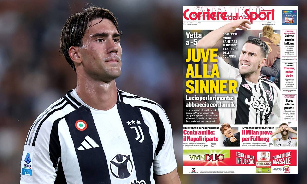 VLAHOVIĆ OPET U ŽIŽI Srbin i ove nedelje na italijanskim naslovnicama (FOTO)