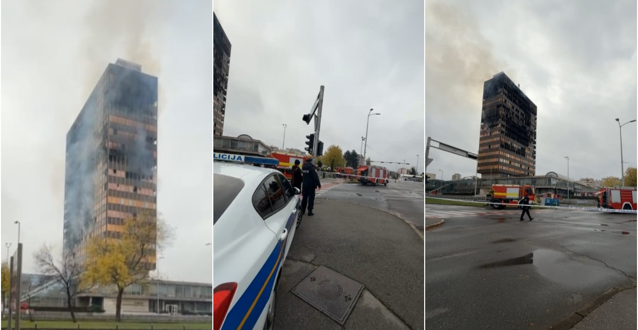 "OVAKO JE BILO U ČERNOBILJU..." Pogledajte kako izgleda zgrada Vjesnika posle paklenog požara (VIDEO)