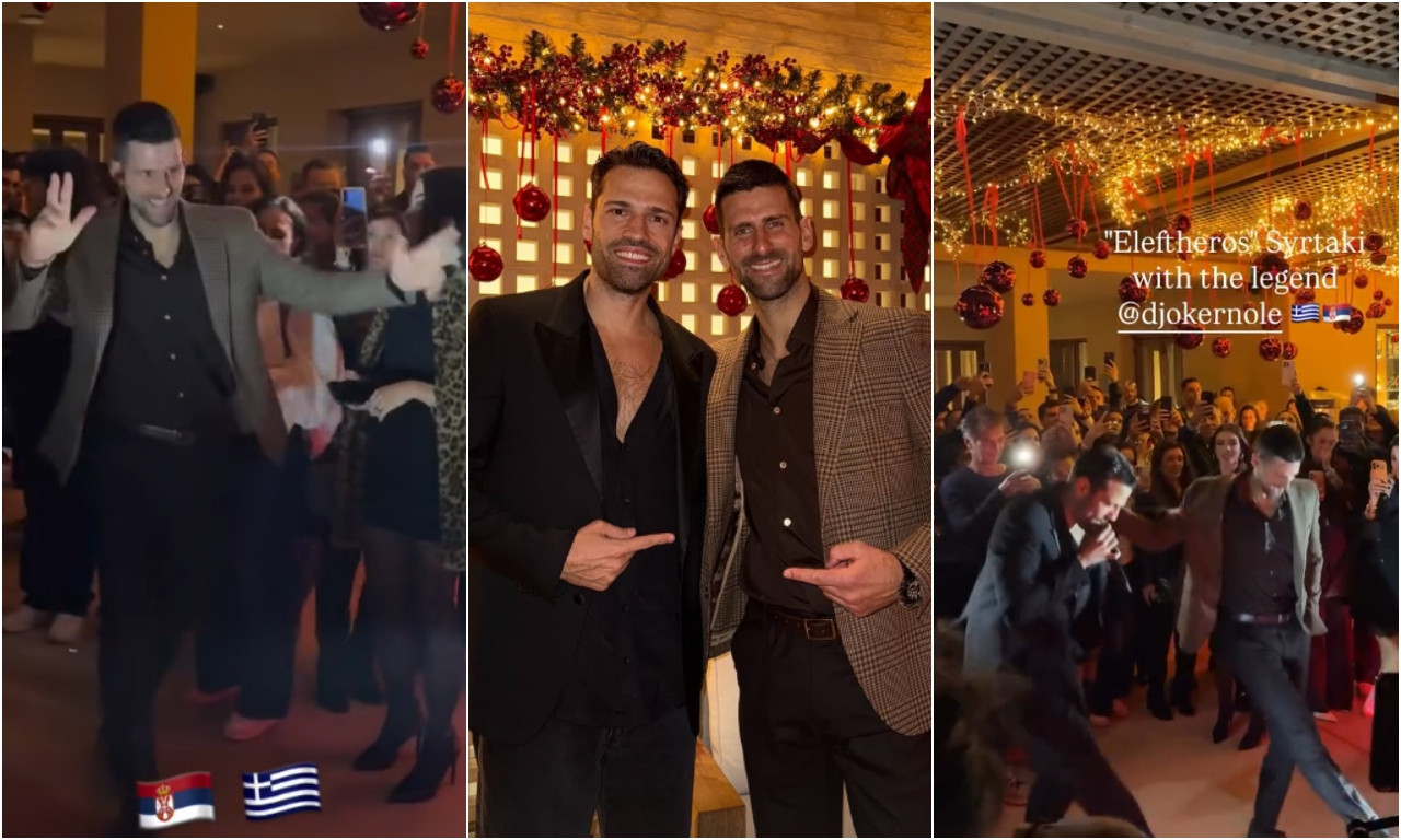 ĐOKOVIĆ LUMPOVAO U ATINI UZ ČUVENI HIT SINANA SAKIĆA Pogledajte kako se Srbin provodio uz grčku megazvezdu (VIDEO)