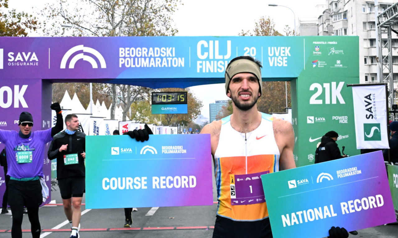 ELZAN BIBIĆ SRUŠIO REKORD! Ovo je pobednik 6. Beogradskog polumaratona (FOTO+VIDEO)