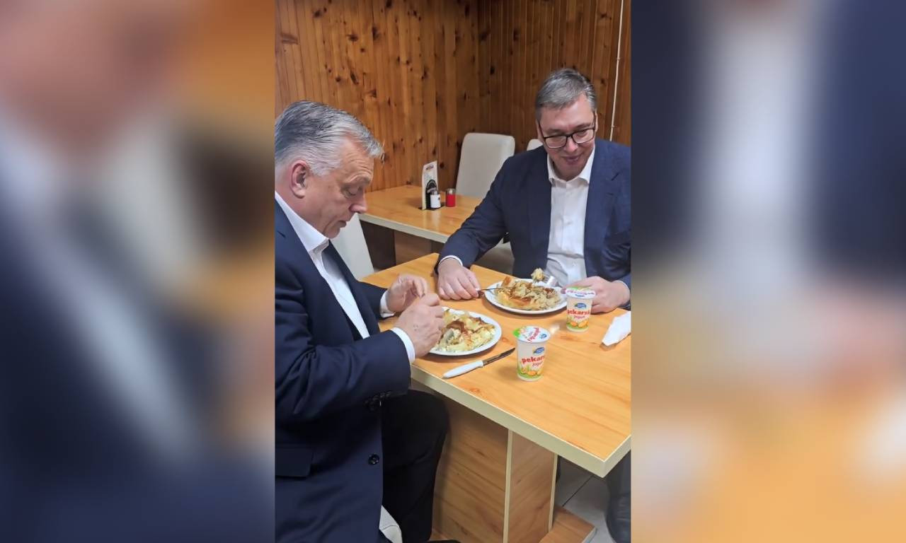 VUČIĆ I ORBAN ZAJEDNO U BUREGDŽINICI "KOD MIĆKA"! Ko je rekao: "I am always sa sirom!"