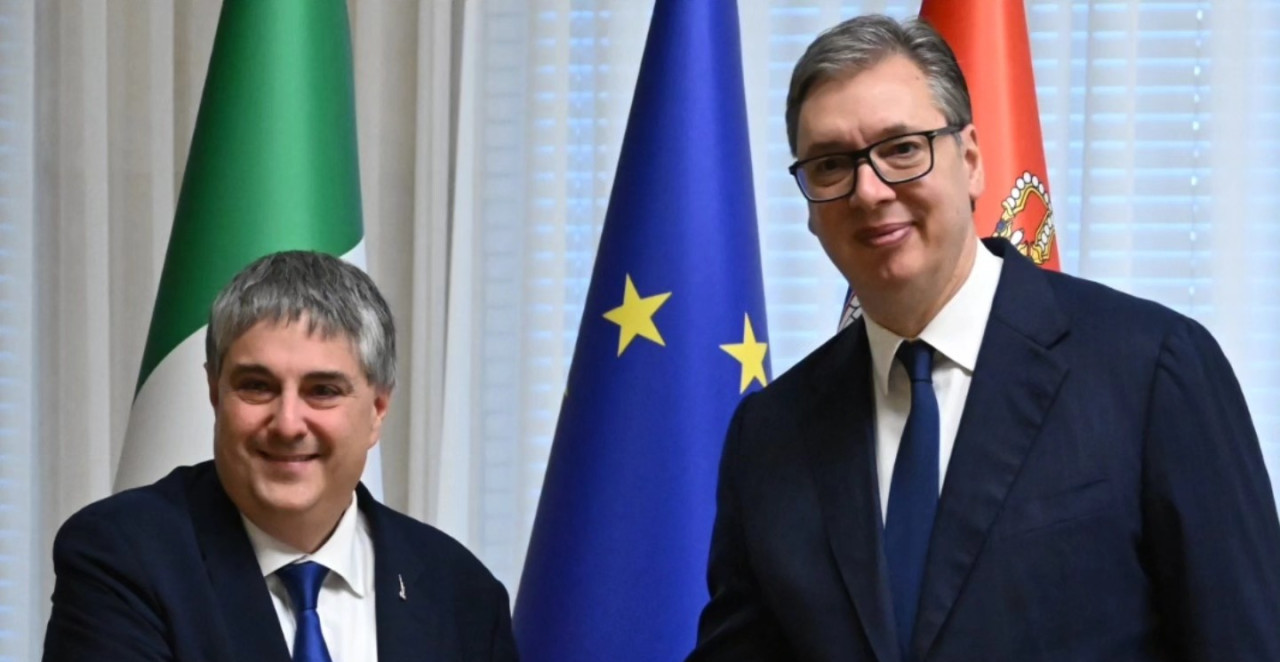 VUČIĆ SA ĐIJOM VINOM: Značajna pomoć i podrška Italije na putu Srbije ka EU
