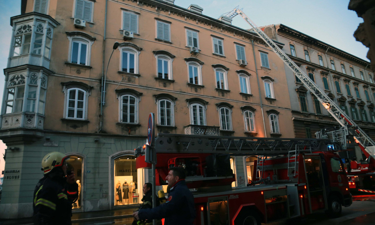 POŽAR U CENTRU RIJEKE! Telo pronađeno u potkrovlju zgrade (FOTO)