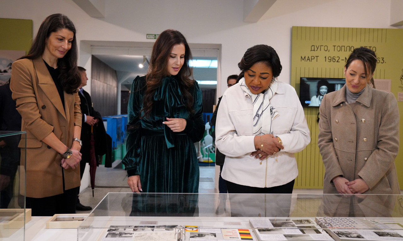 PRVE DAME SRBIJE I DR KONGO U POSETI MUZEJU AFRIČKE UMETNOSTI! Tamara Vučić obećala pomoć studentima (FOTO/VIDEO)