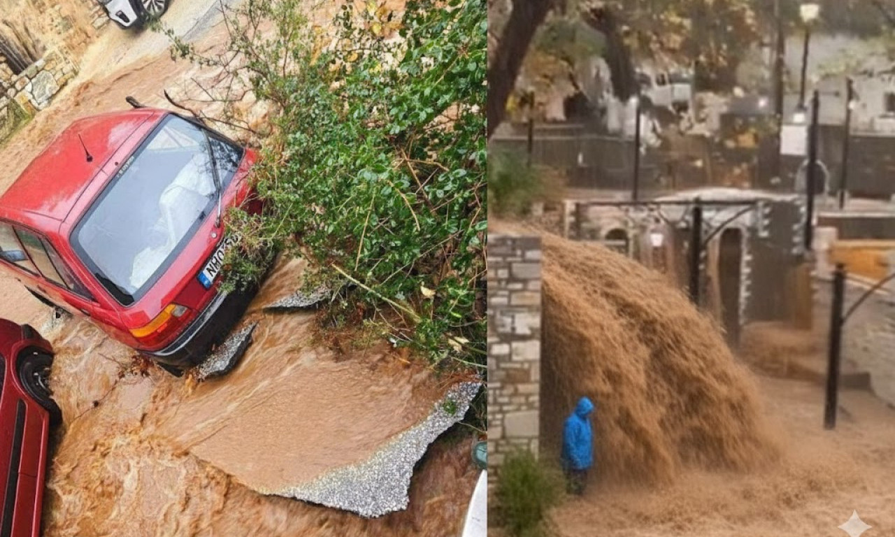 APOKALIPSA NA OMILJENOM OSTRVU SRBA: Nezapamćeni potop, voda nosila krš, kamenje i automobile! (FOTO/VIDEO)