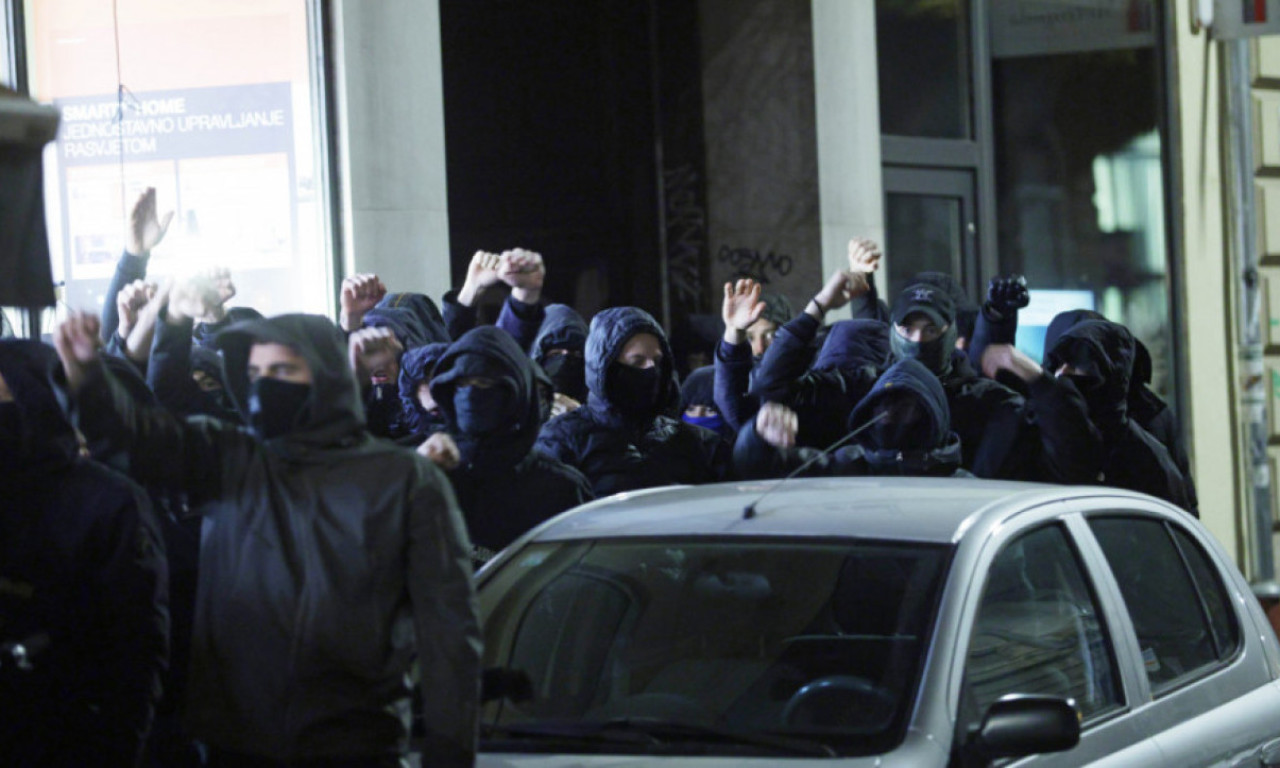 OPTUŽNI PREDLOZI PROTIV OSMORICE MUŠKARACA Maskirani izazvali incident ispred Srpskog kulturnog centra u Zagrebu