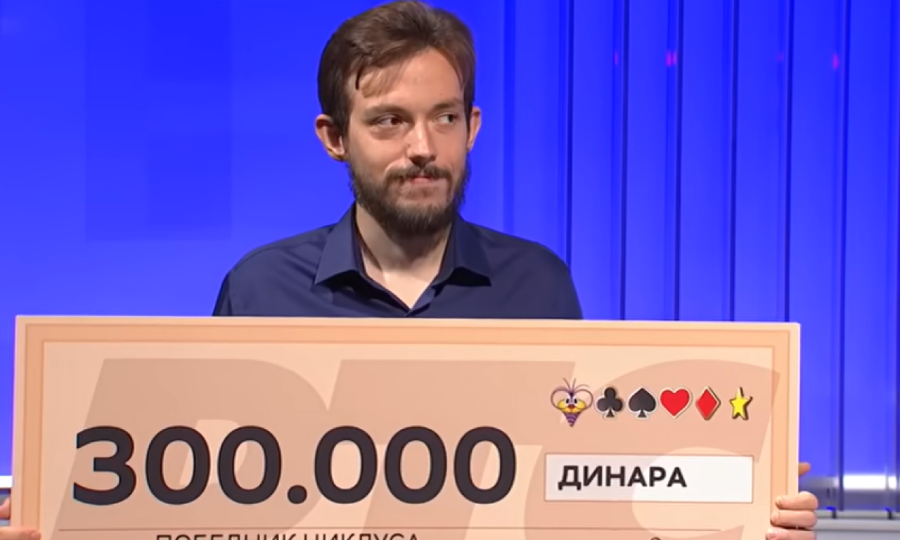 "SLAGALICA" JE DOBILA NOVOG ŠAMPIONA! Marko Stamenković u finalu nadigrao Miškovića i osvojio 300.000 dinara!