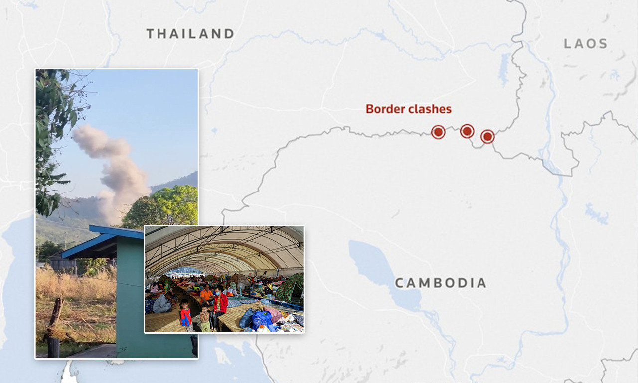 TAJLAND BOMBARDUJE KAMBODŽU! Pukao Trampov mir, evo šta se desilo (VIDEO)