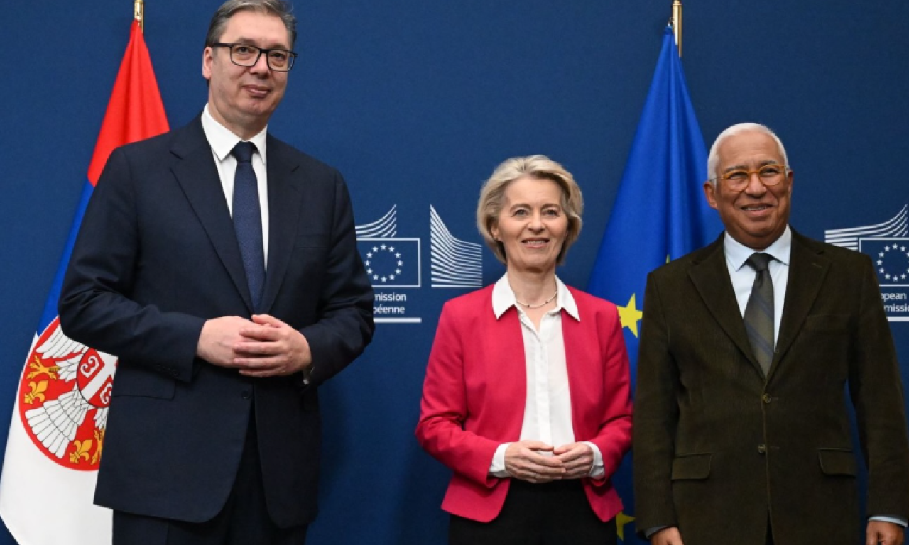 VELIKA ČAST ZA SRBIJU Vučić: "Sa Lajen i Koštom sam razgovarao o mogućnostima za ubrzanje našeg evropskog puta" (FOTO)
