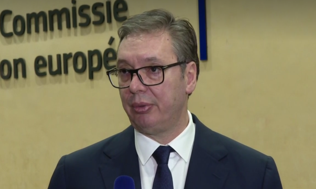 VUČIĆ IZ BRISELA POSLE VEČERE SA FON DER LAJEN I KOŠTOM: Zadovoljan sam tokom i tonom razgovora (VIDEO)