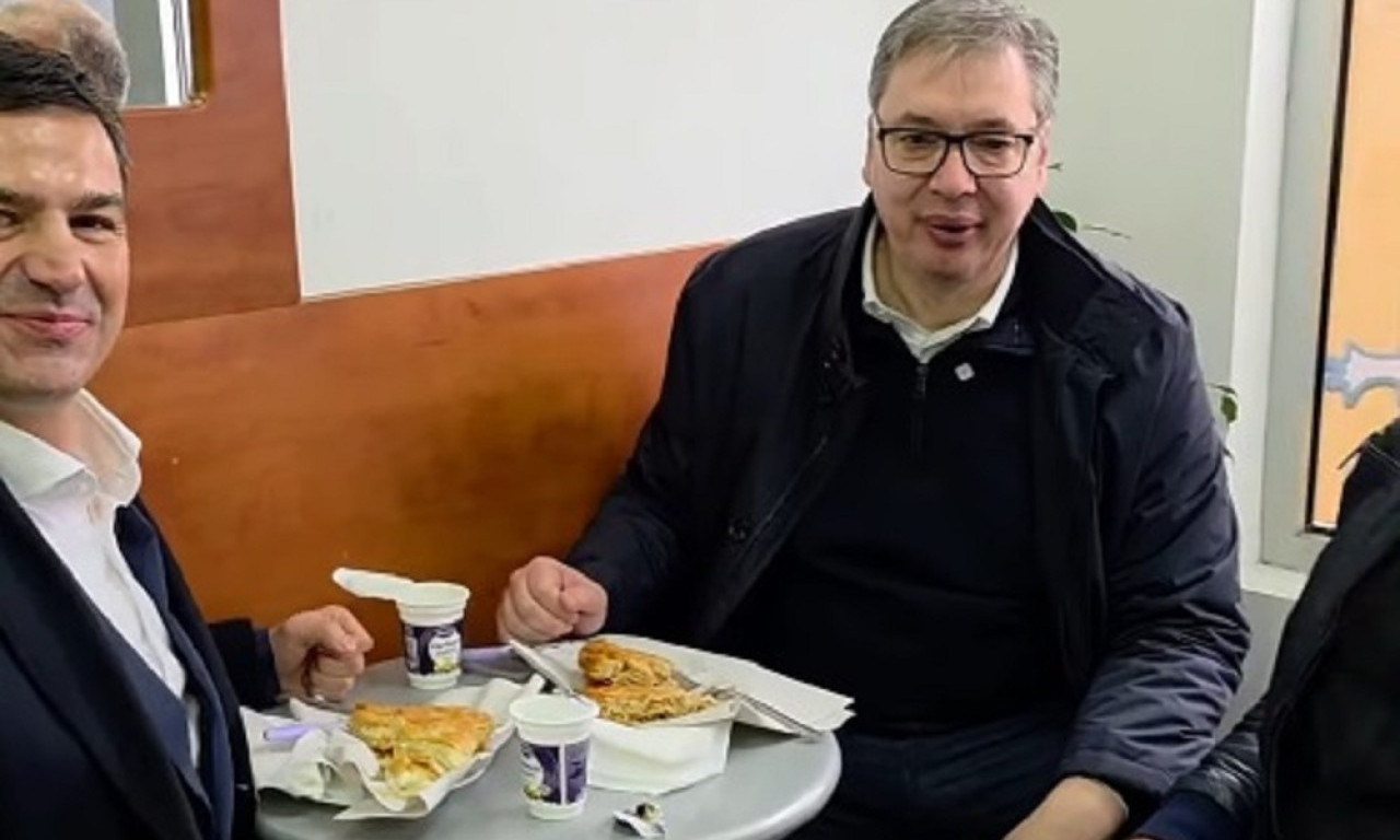 PREDSEDNIK VUČIĆ PROBAO ČUVENI NIŠKI BUREK "Čovek se iz Niša uvek vrati... " (VIDEO)