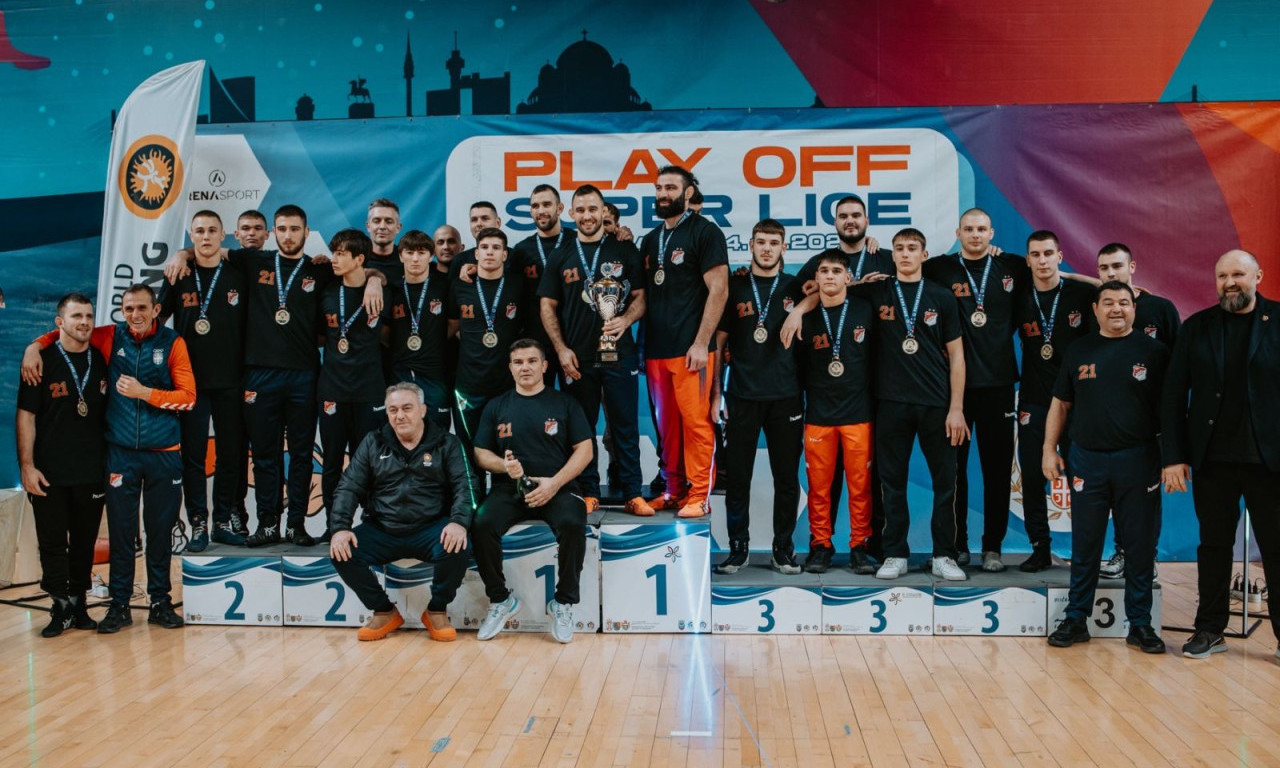 PROLETER IZ ZRENJANINA SLAVIO: Rvači tog kluba su osvojili 21. titulu prvaka države