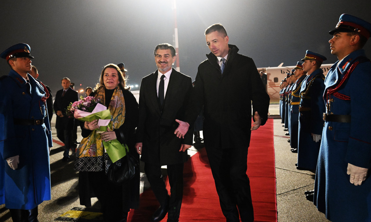 PREDSEDNIK GRUZIJE STIGAO U SRBIJU Dočekao ga Đurić na aerodromu „Nikola Tesla“ (FOTO)