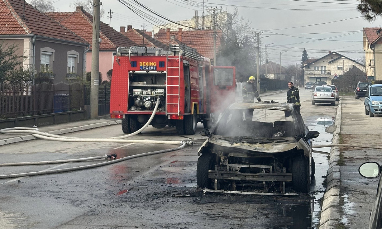 EKSPLOZIJA U ČAČKU! Vozilo potpuno izgorelo, građani u šoku (FOTO)