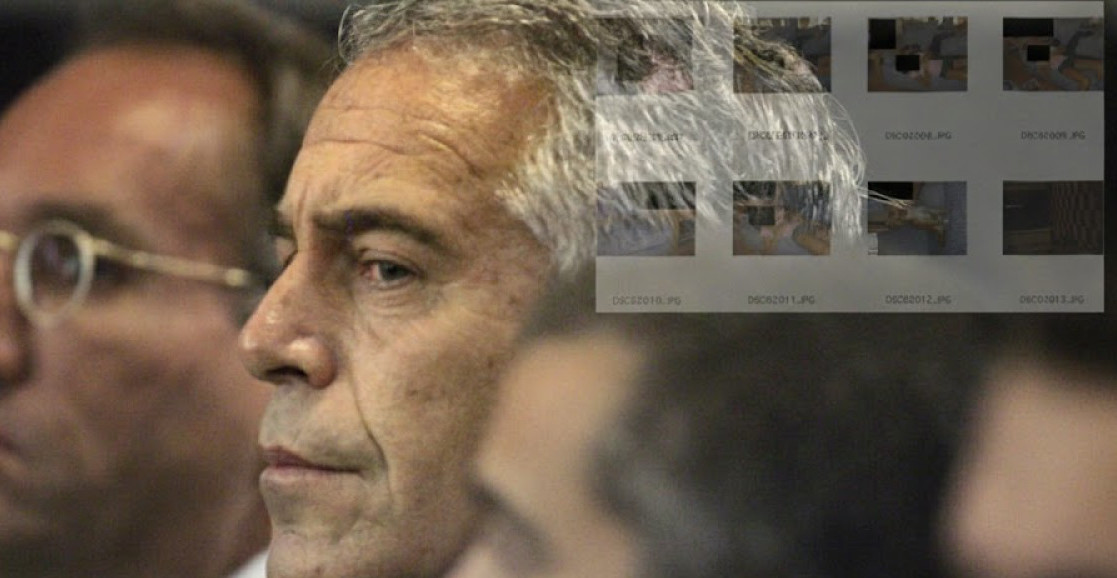 NAJJEZIVIJE SLIKE DO SADA: Epstajn snimljen na kauču sa mladom devojkom, njeno lice je sakriveno jer je žrtva! (FOTO)