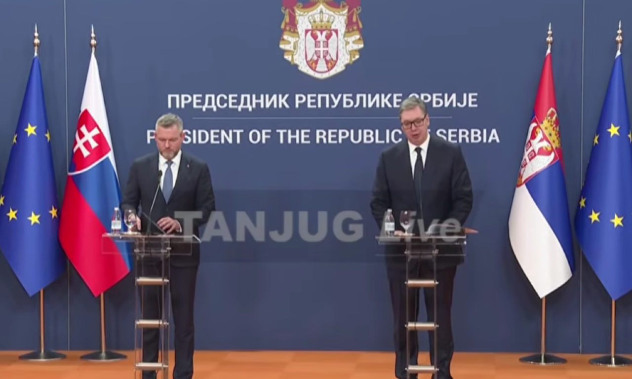 VUČIĆ POSLE SASTANKA SA LIDEROM SLOVAČKE: "Dogovorili smo načine vojne saradnje, razgovarali smo i o energetici"