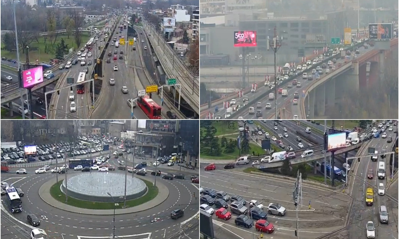 POČEO PRAZNIČNI KOLAPS U BEOGRADU Kamere snimaju duge kolone, evo gde su najkritičnije tačke (FOTO)