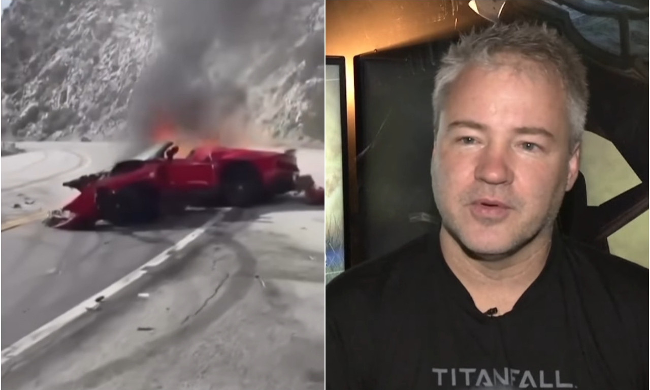 UZNEMIRUJUĆE! Snimljen trenutak kada je poginuo tvorac igrice "Call of Duty"! Luks automobil zgužvan u sekundi (VIDEO)