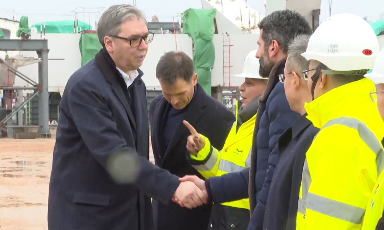 VUČIĆ NA GRADILIŠTU NOVOG SAVSKOG MOSTA: "Biće prava lepotica!" (VIDEO)