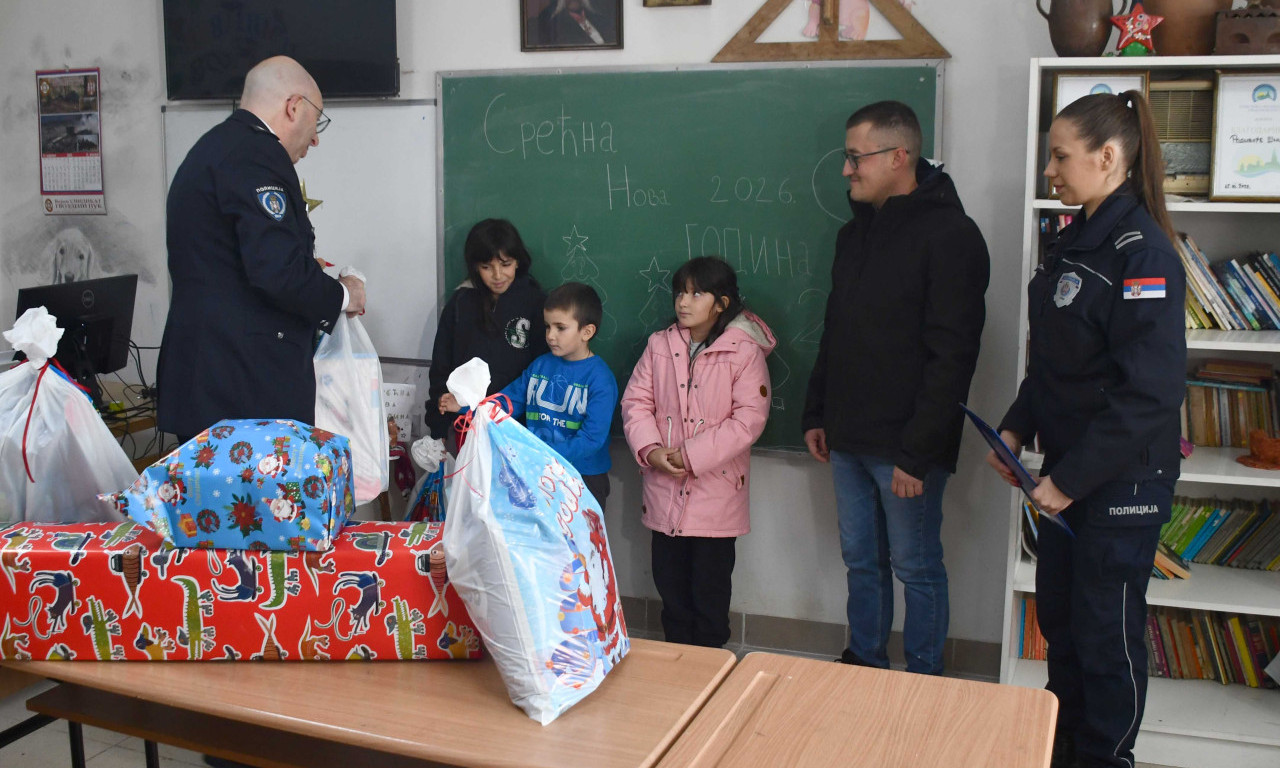 NOVOGODIŠNJE PISMO MINISTRA DAČIĆA DECI IZ PLANINSKOG SELA TOVRLJANE Đaci pešaci dobili i poklone (FOTO)