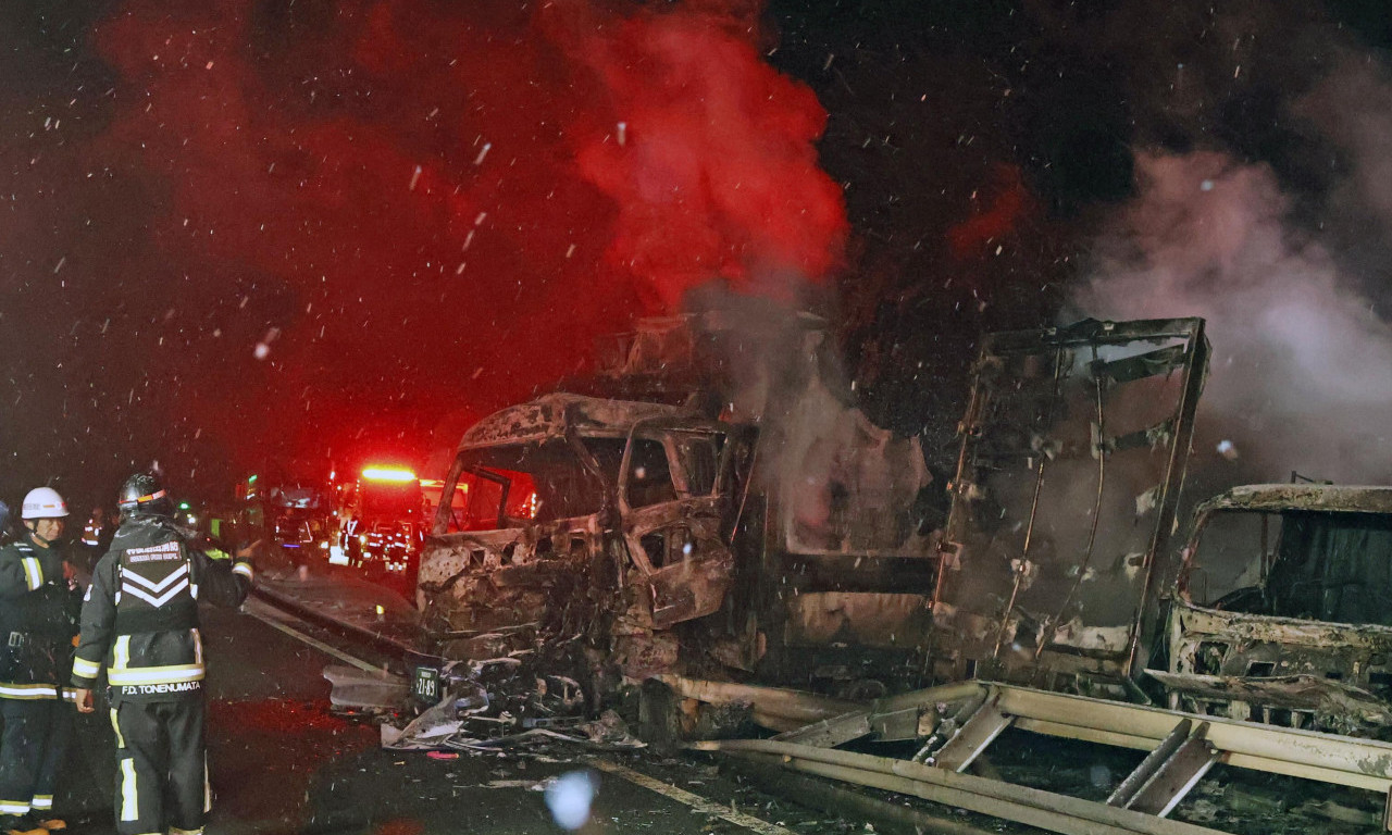 IMA MRTVIH, SUDAR VIŠE OD 50 AUTOMOBILA! Nezapamćena nesreća na auto-putu u Japanu - zastrašujuć prizor (FOTO+VIDEO)