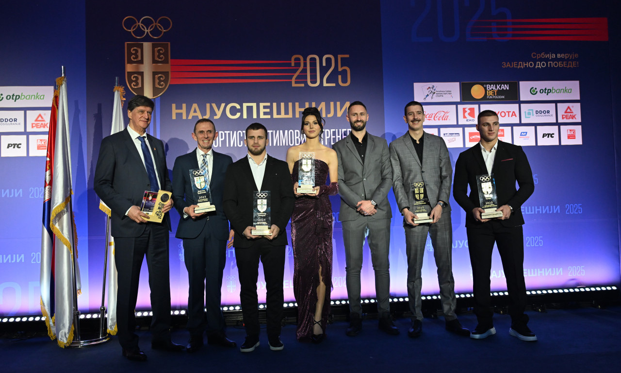 ANGELINA TOPIĆ ZASENILA U HALJINI I UZELA PRIZNANJE NAJBOLJE Ovo su najuspešniji sportisti Srbije 2025. (VIDEO)