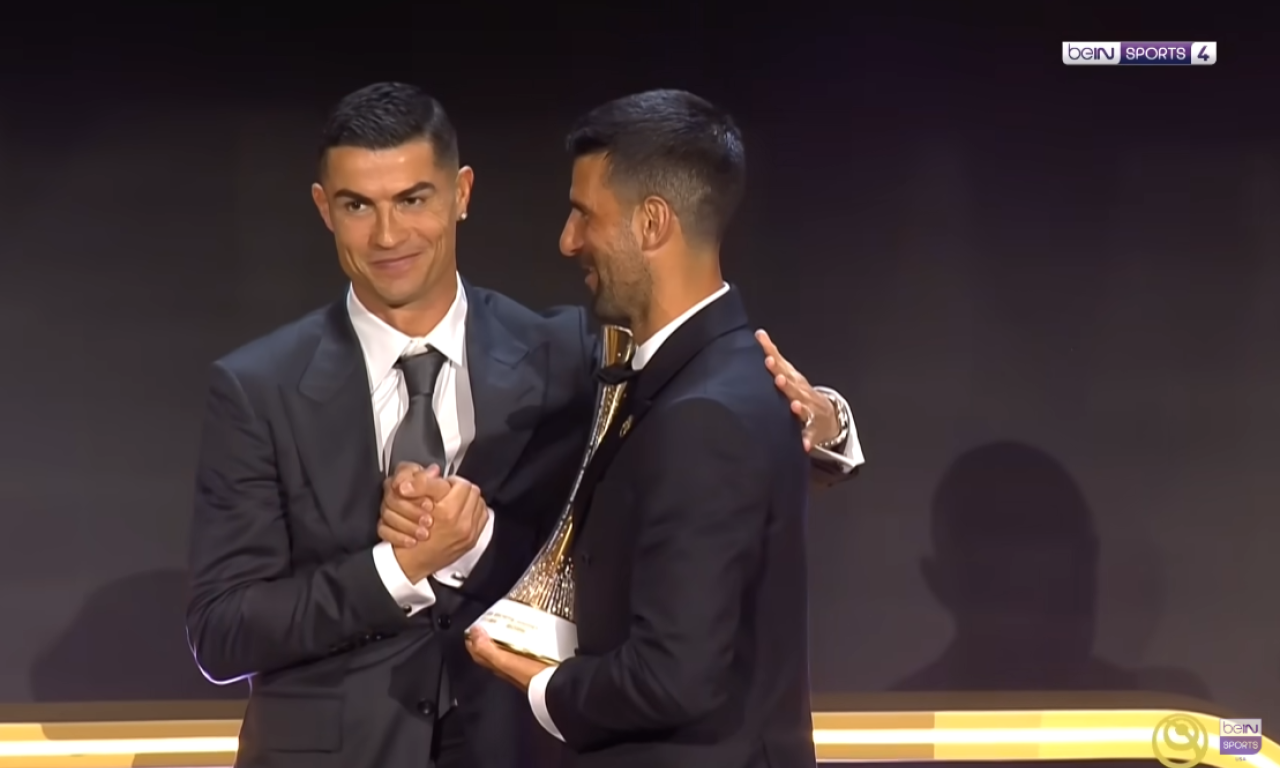 RONALDO URUČIO NAGRADU ĐOKOVIĆU UZ PORUKU O KOJOJ BRUJI SVET! Nole uzvratio gospodski (VIDEO)
