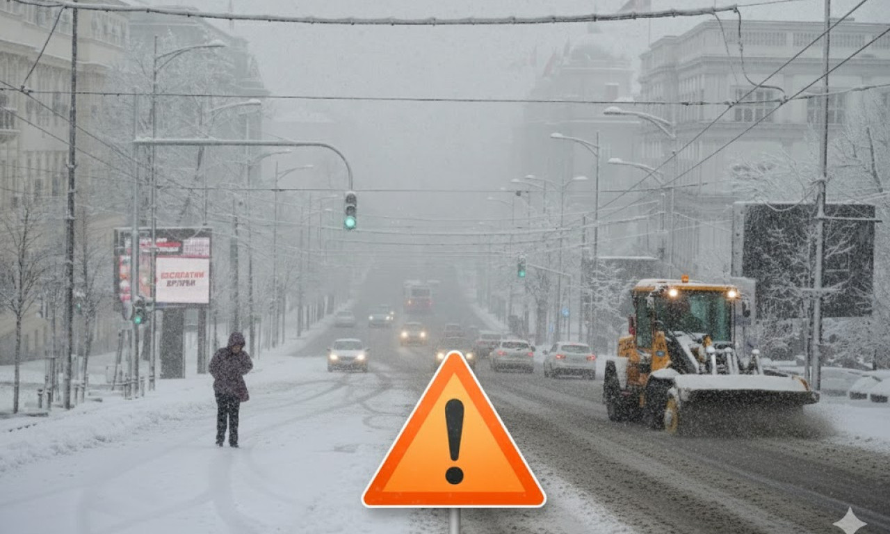 UPALJEN NARANDŽASTI ALARM U SRBIJI! Putevi neprohodni, sneg do 30 centimetara, evo gde je trenutno najkritičnije! (FOTO+VIDEO)
