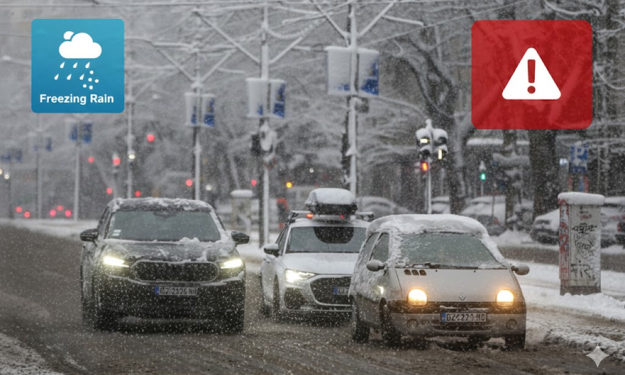 CRVENI ALARM ZBOG LEDENE KIŠE: Stižu "ledeni dani", u ovom gradu 300 radnika se bori sa snegom, Užice u pripravnosti