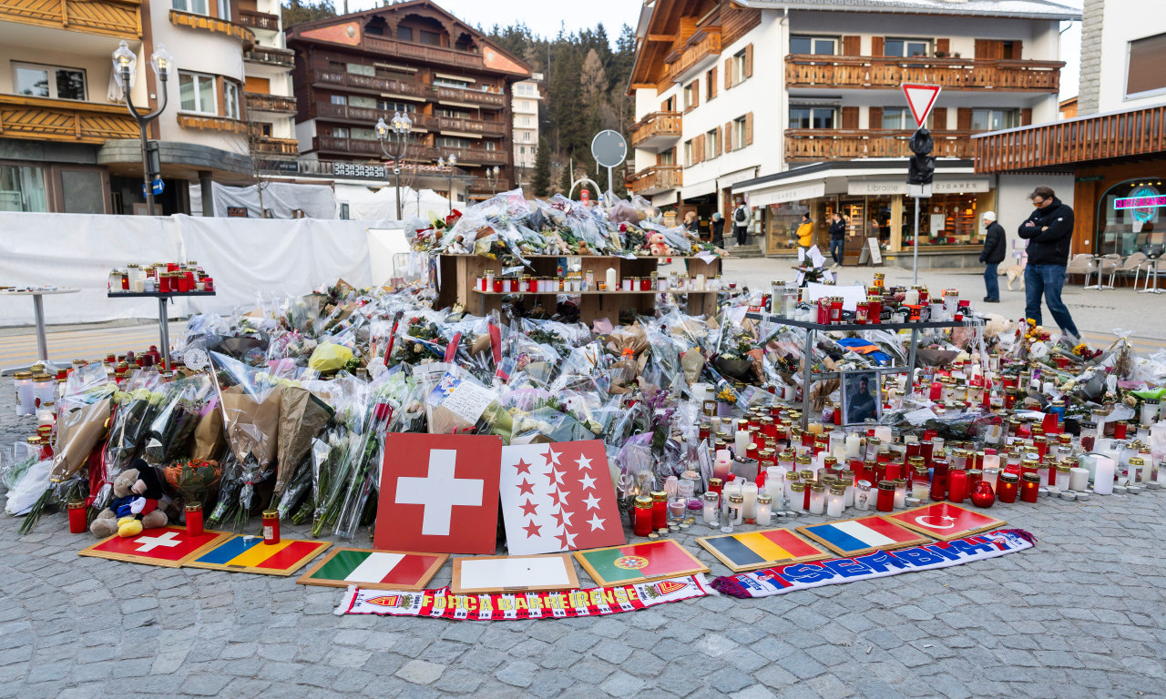 POTRESNO! PRIZORI POPUT NOĆNE MORE Zapalio se spomenik žrtvama požara u baru u Kran-Montani (FOTO)
