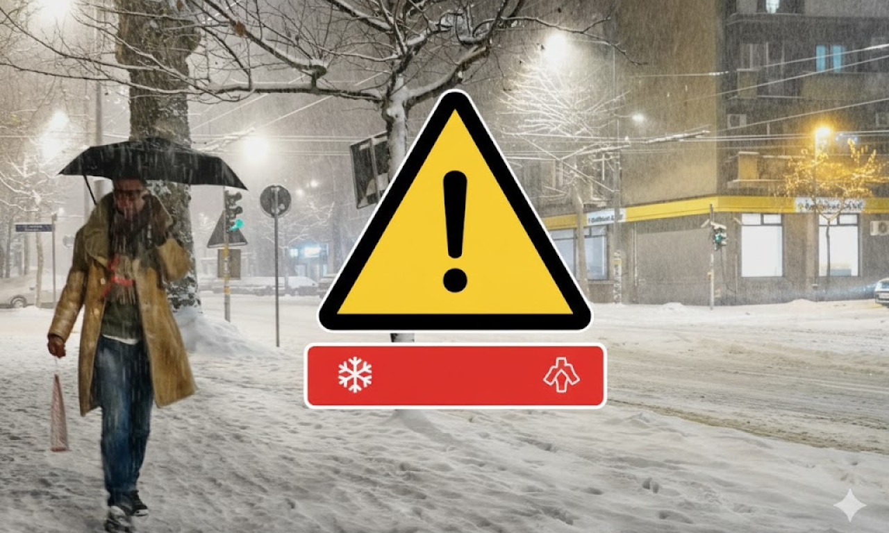 RHMZ IZDAO NOVO UPOZORENJE: Srbija se ledi na -15, a sutra stiže opasna pojava – evo koji su krajevi prvi na udaru!