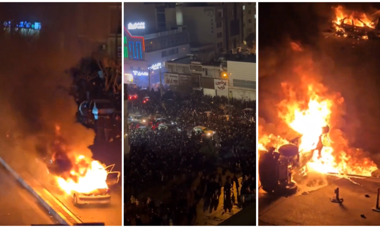 GORI TEHERAN! Narod uzvikuje parole sa prozora, vlast presekla internet: Jezivi snimci nasilja preplavili mreže! (VIDEO)