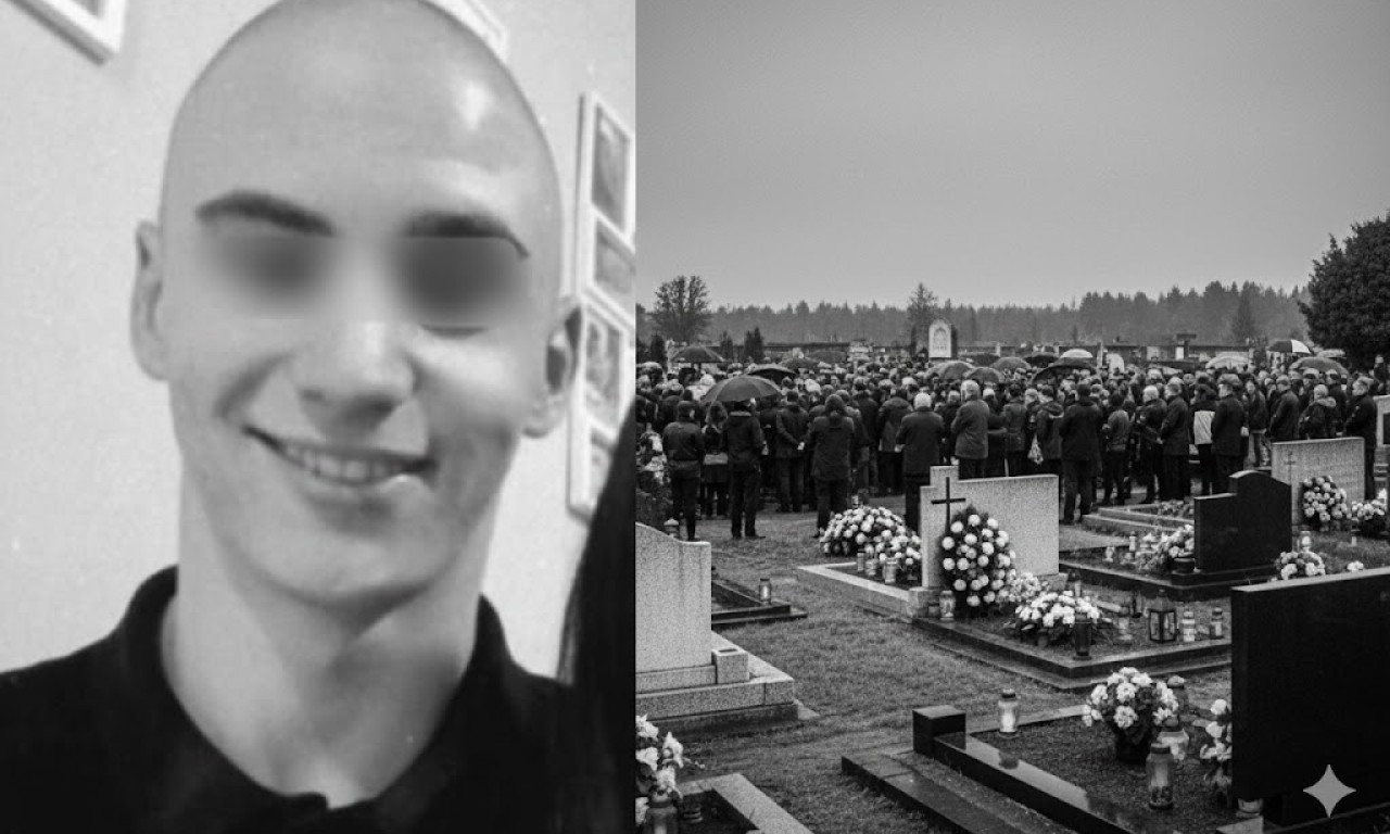 MUK U TOVARIŠEVU: Sahranjen Nenad (18) ubijen na Božić – Groblje bilo tesno da primi sve koji su došli da ga isprate