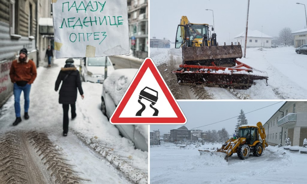 SNEG PARALISAO SRBIJU: Vanredno u devet opština, u Beogradu večeras opasna pojava, oglasili se putari!