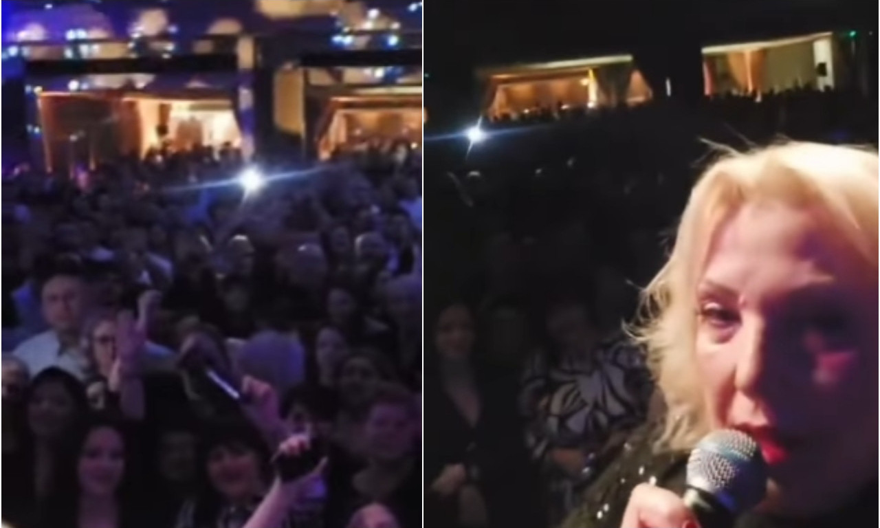 ZAGREBOM SE ORILO "ODAKLE SI SELE", HRVATI U TRANSU ZBOG "VIDOVDANA"... Snežana Đurišić napravila lom na koncertu! (VIDEO)